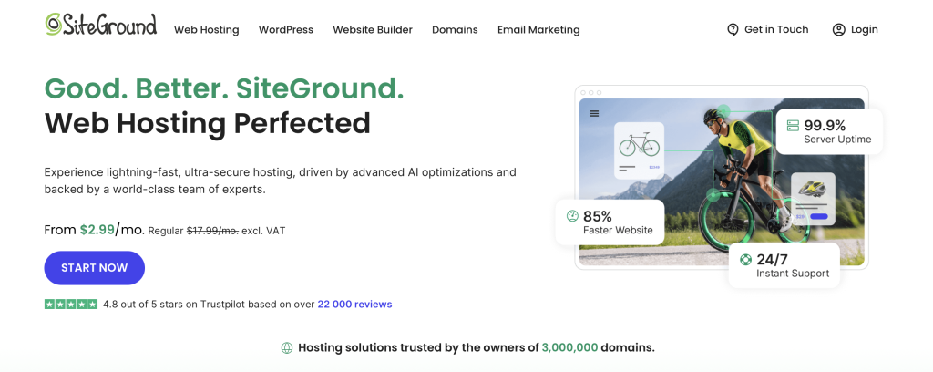 PHP hosting company - SiteGround
